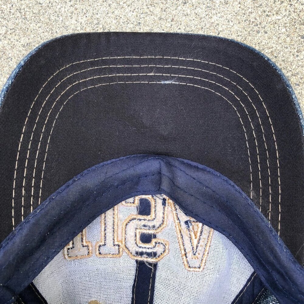Vintage USA Denim Baseball Hat Men's Blue Adjustable Cap Retro​ - Picture 2 of 5